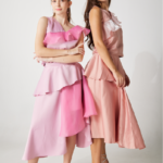 LE TACHA Peony petal sparkling organdy tops เสื้อมีระบาย กลีบดอก พีโอนี ไหมเงาออแกนดี้ LE TACHA Long Asymmetric ruffled organdy skirt กระโปรง ยาว เฉียง ระบาย ออแกนดี้